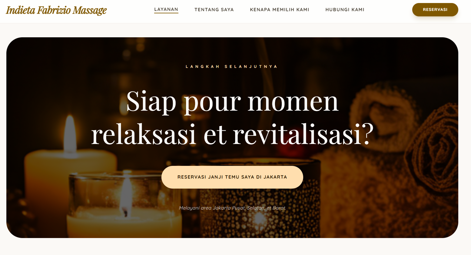De Jakarta à l'écran : Comment nous avons créé la vitrine digitale d'Indieta Fabrizio