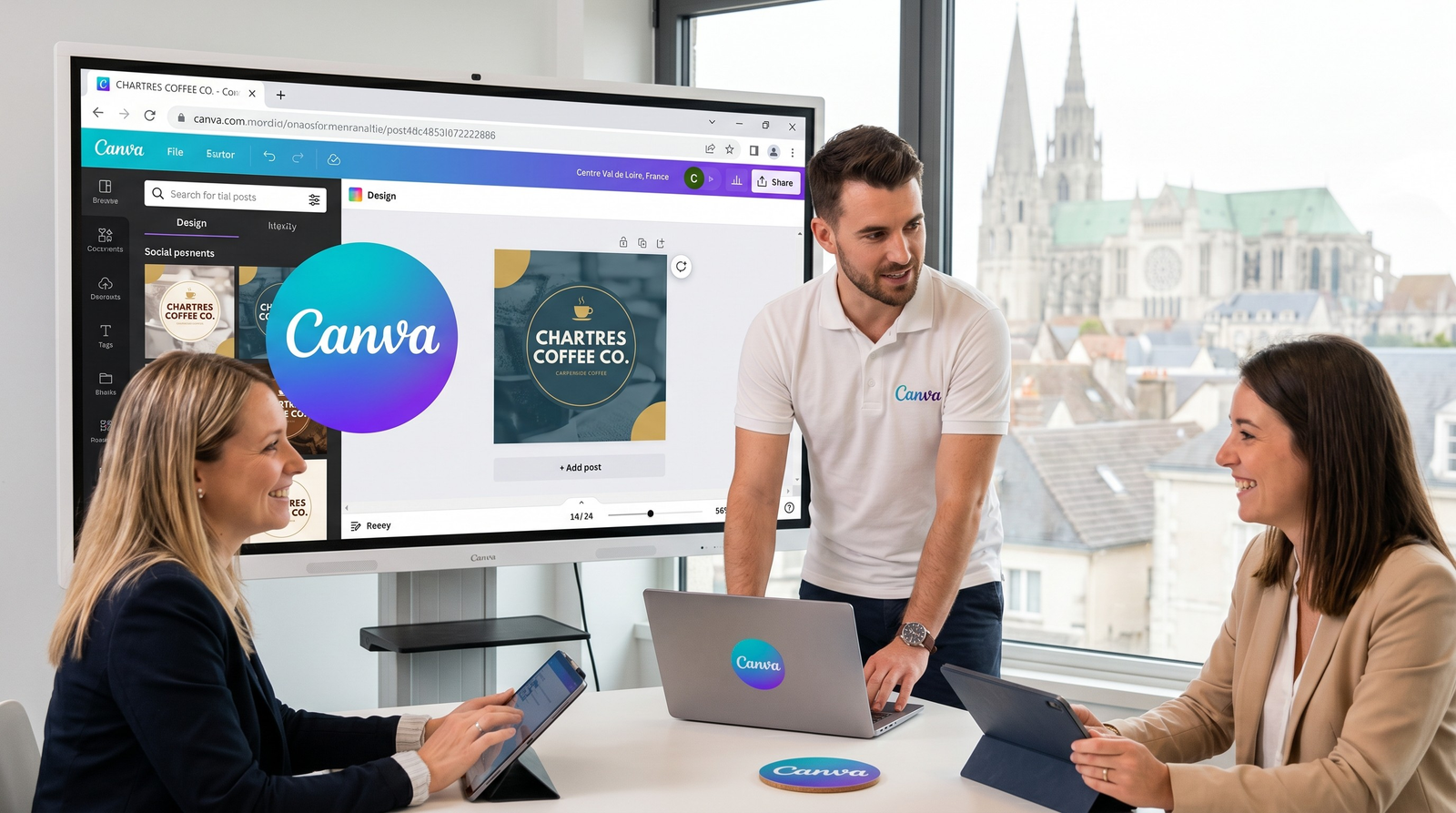 Maîtrisez Canva et l'IA : Créez des Visuels Impactants en 2h (Chartres)