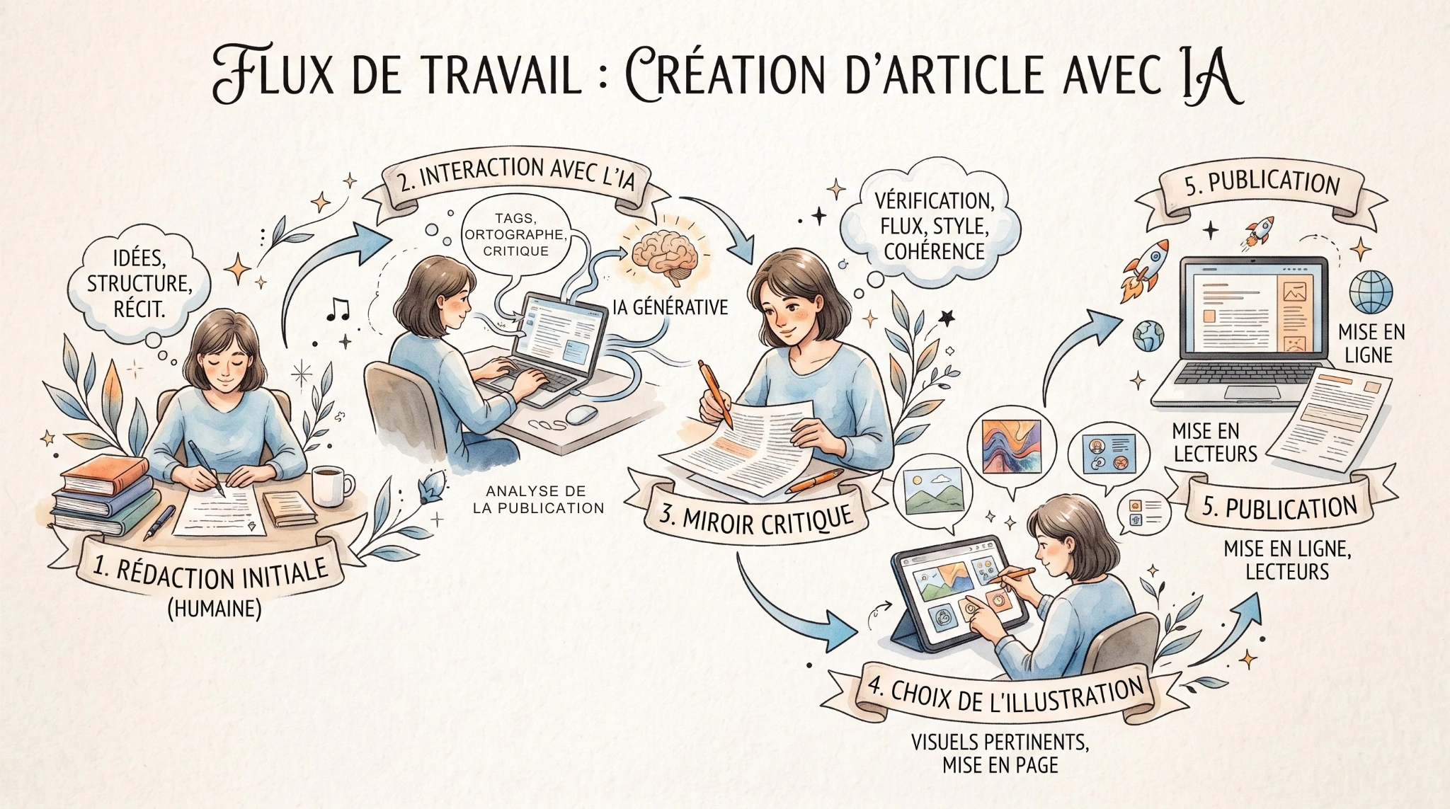 L'IA au quotidien : la méthode du miroir critique pour vos contenus